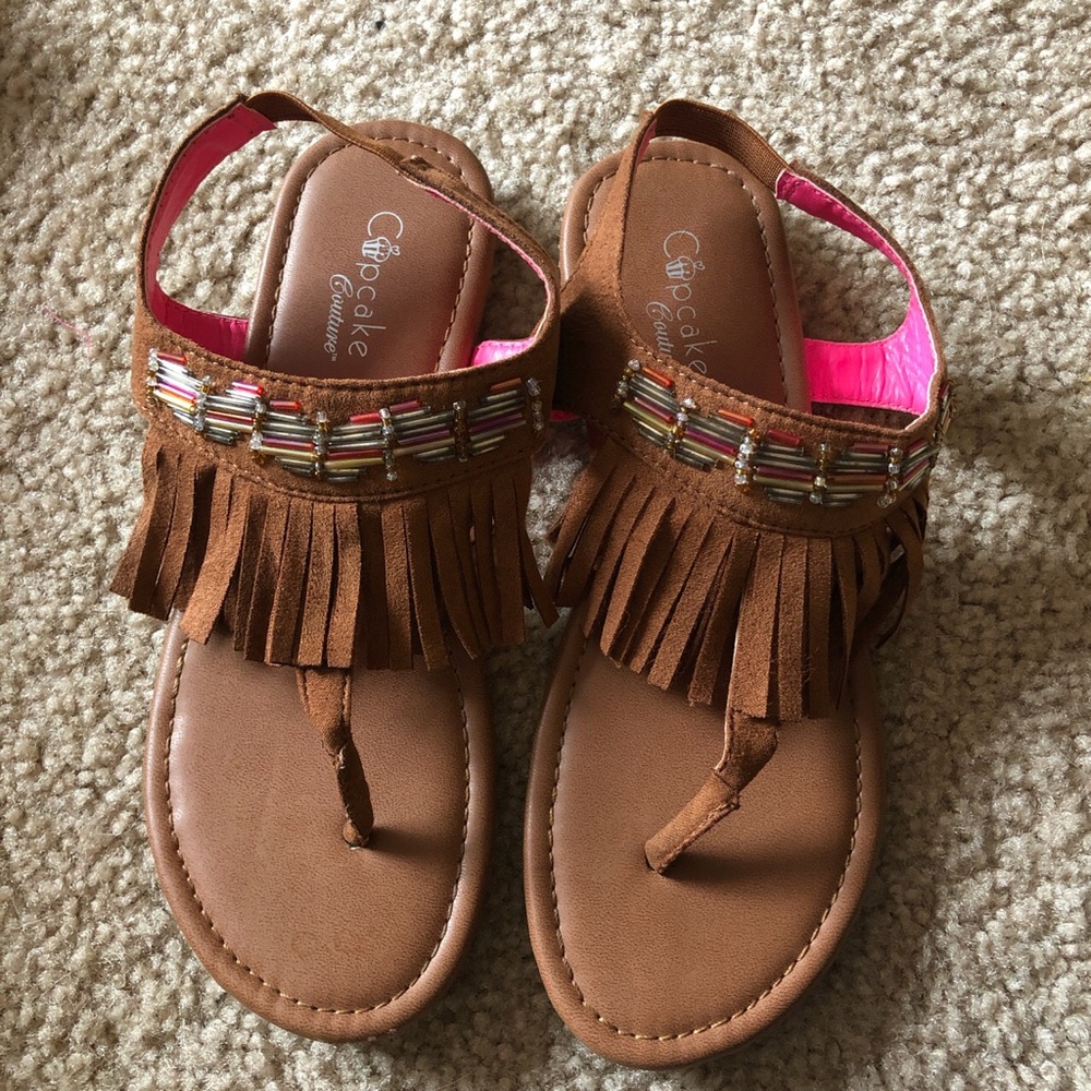 Brown kids sandals